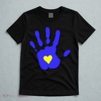 Hand Heart Down Syndrome Awareness T-Shirt thumb 5