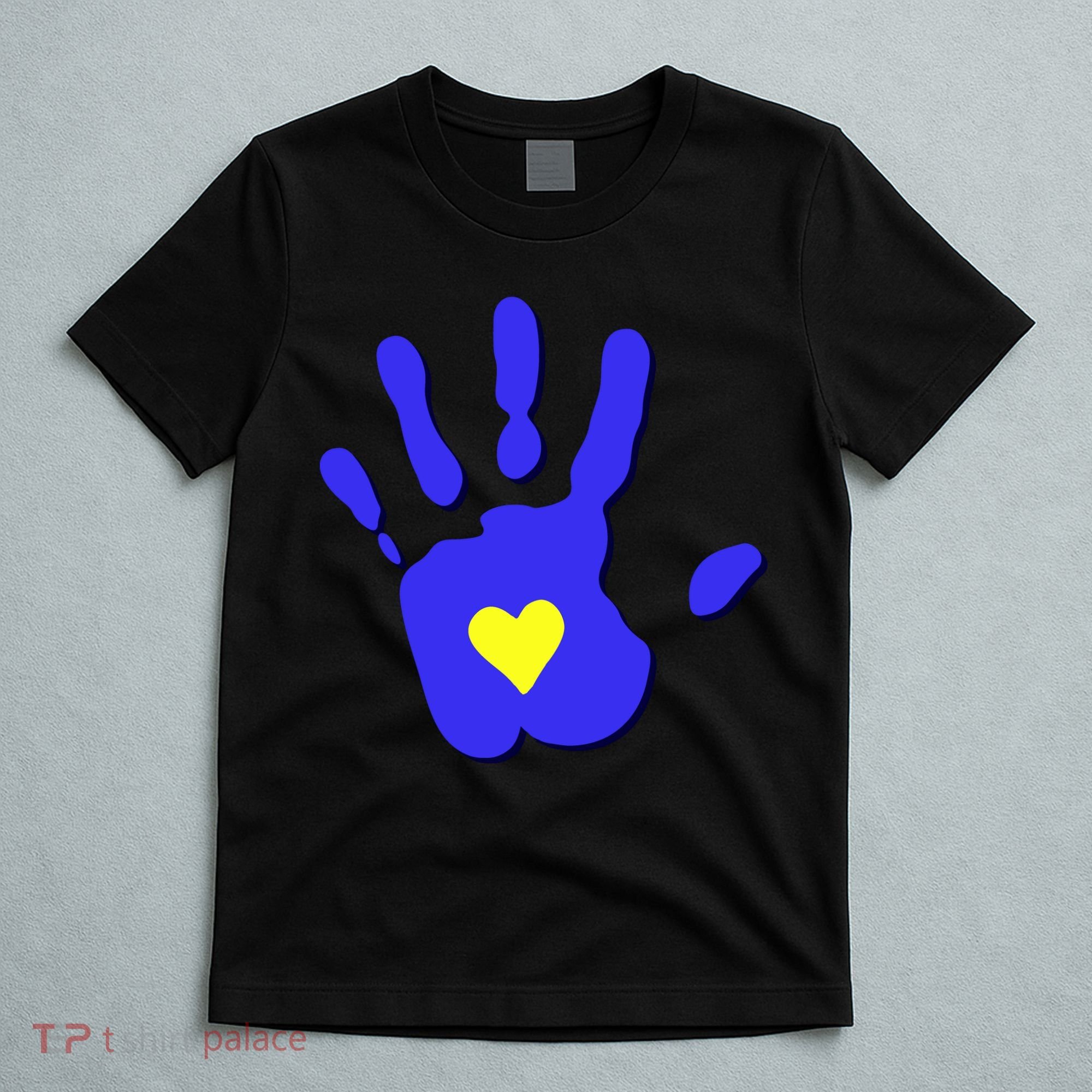 Hand Heart Down Syndrome Awareness T-Shirt