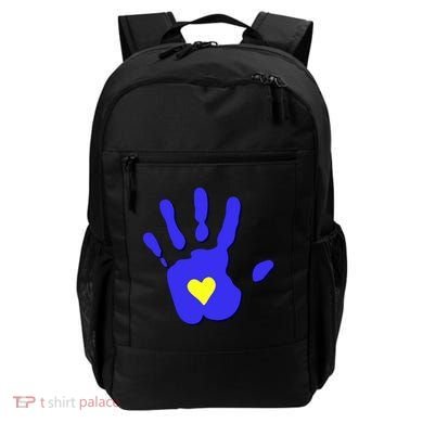 Hand Heart Down Syndrome Awareness Backpack