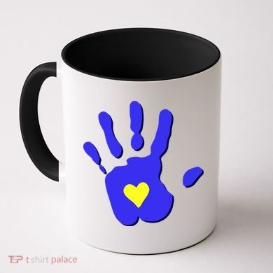 Hand Heart Down Syndrome Awareness Coffee Mug