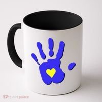 Hand Heart Down Syndrome Awareness Coffee Mug thumb 0