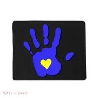Hand Heart Down Syndrome Awareness Mousepad thumb 0
