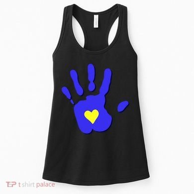 Hand Heart Down Syndrome Awareness Women's Tank Top