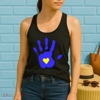 Hand Heart Down Syndrome Awareness Women's Tank Top thumb 2