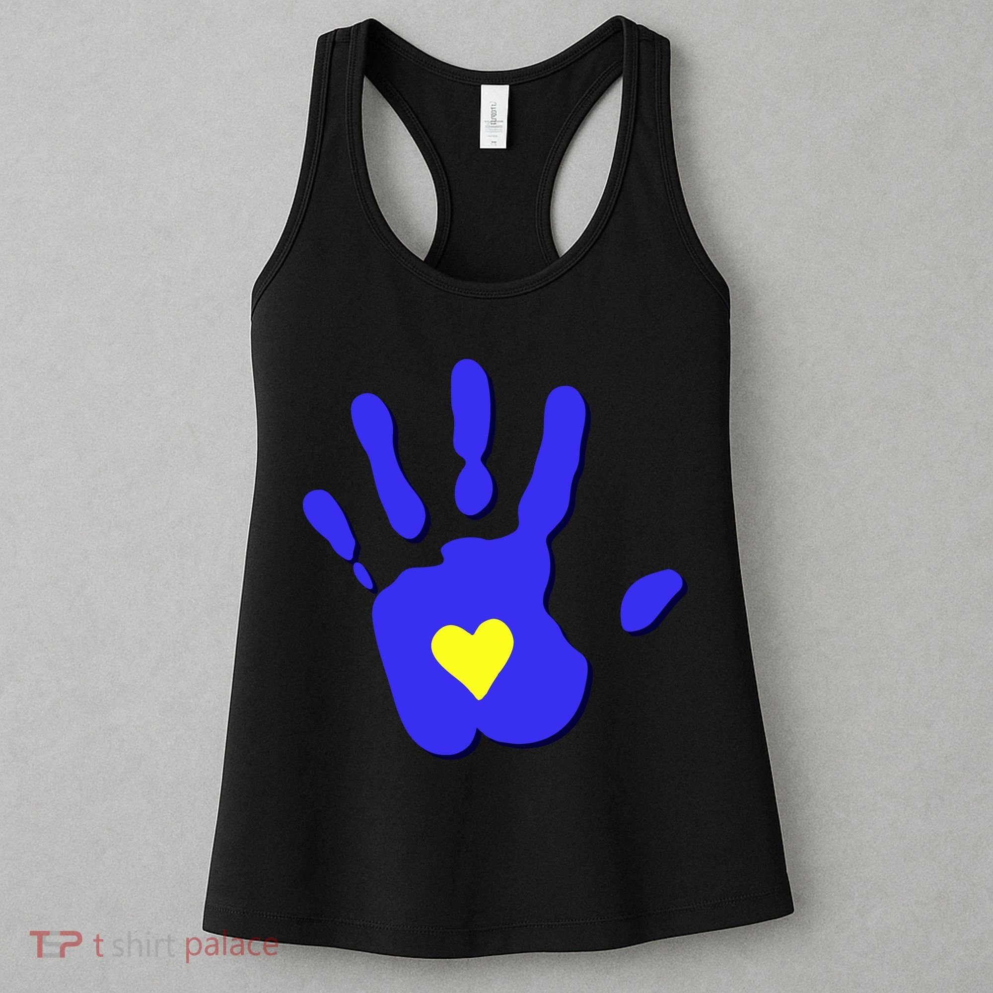 Hand Heart Down Syndrome Awareness Women's Tank Top