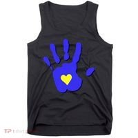Hand Heart Down Syndrome Awareness Tank Top thumb 0