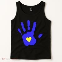 Hand Heart Down Syndrome Awareness Tank Top thumb 2