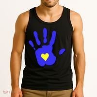 Hand Heart Down Syndrome Awareness Tank Top thumb 3