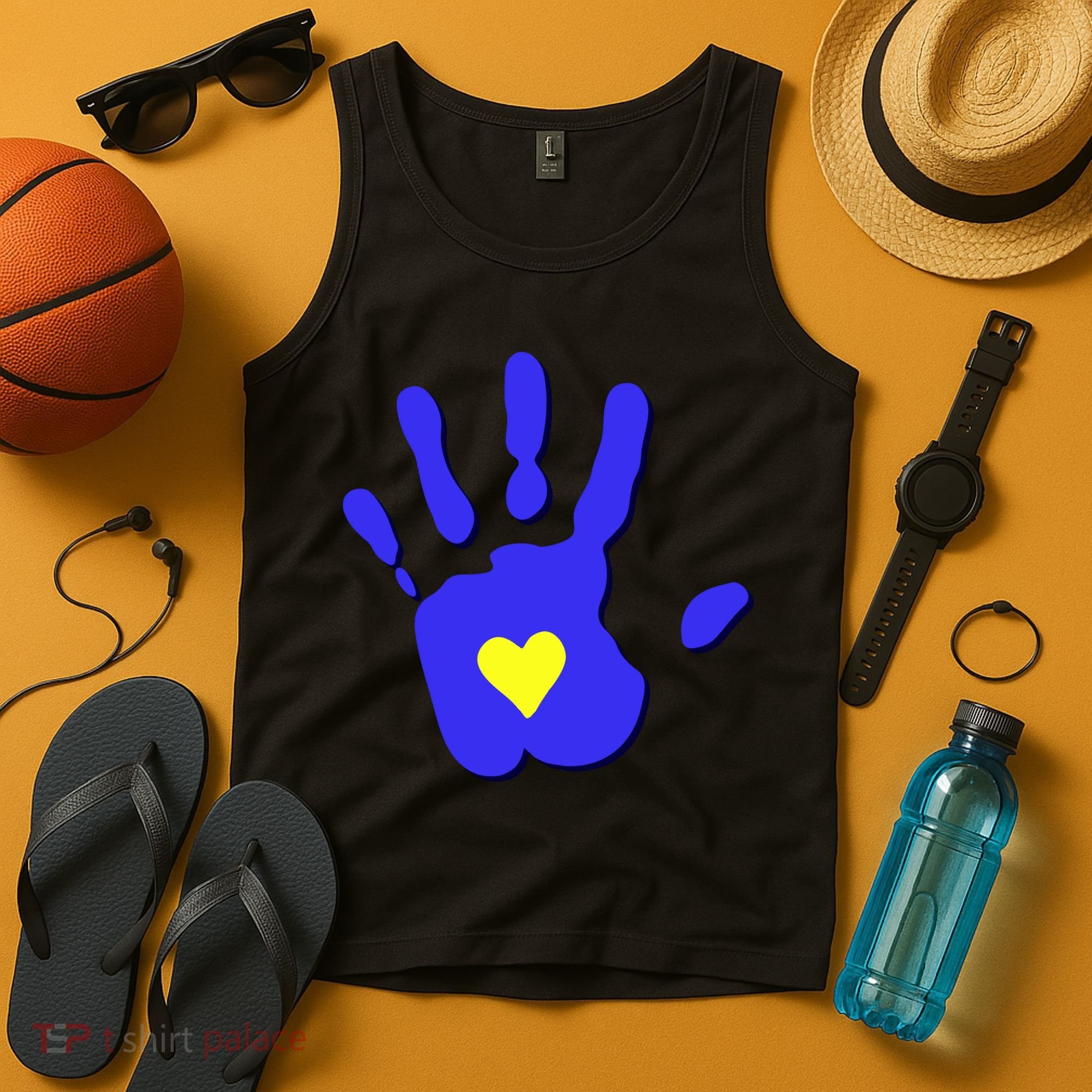 Hand Heart Down Syndrome Awareness Tank Top