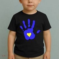 Hand Heart Down Syndrome Awareness Toddler T-Shirt thumb 2