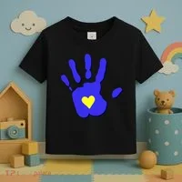 Hand Heart Down Syndrome Awareness Toddler T-Shirt thumb 3