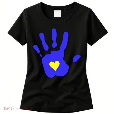 Hand Heart Down Syndrome Awareness Women's T-Shirt