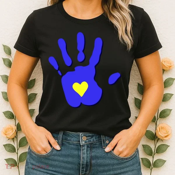 Hand Heart Down Syndrome Awareness Women's T-Shirt
