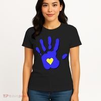 Hand Heart Down Syndrome Awareness Women's T-Shirt thumb 4