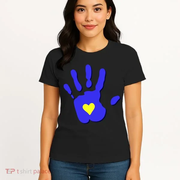 Hand Heart Down Syndrome Awareness Women's T-Shirt
