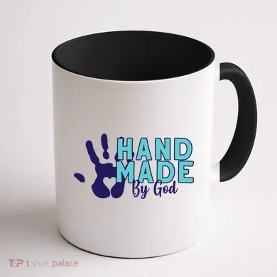 Hand Made God Coffee Mug back