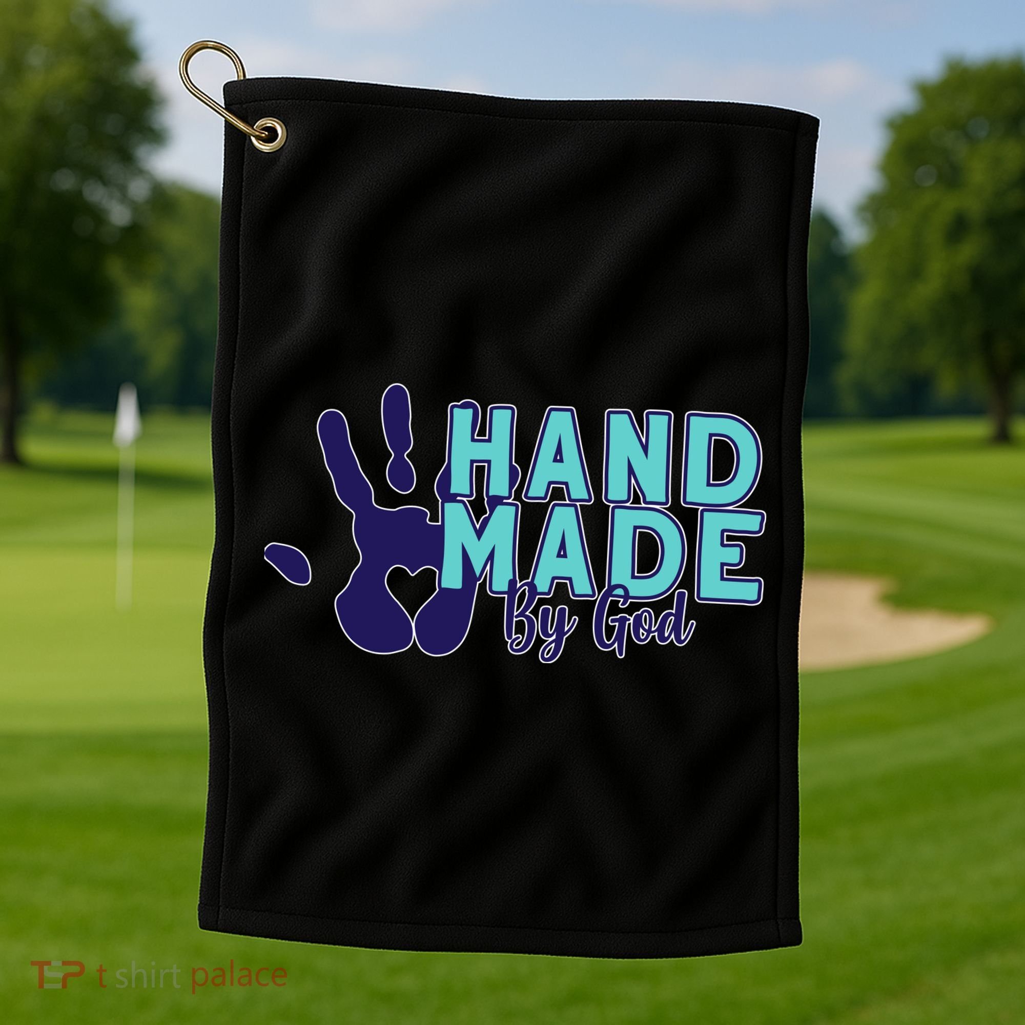 Hand Made God Golf Towel