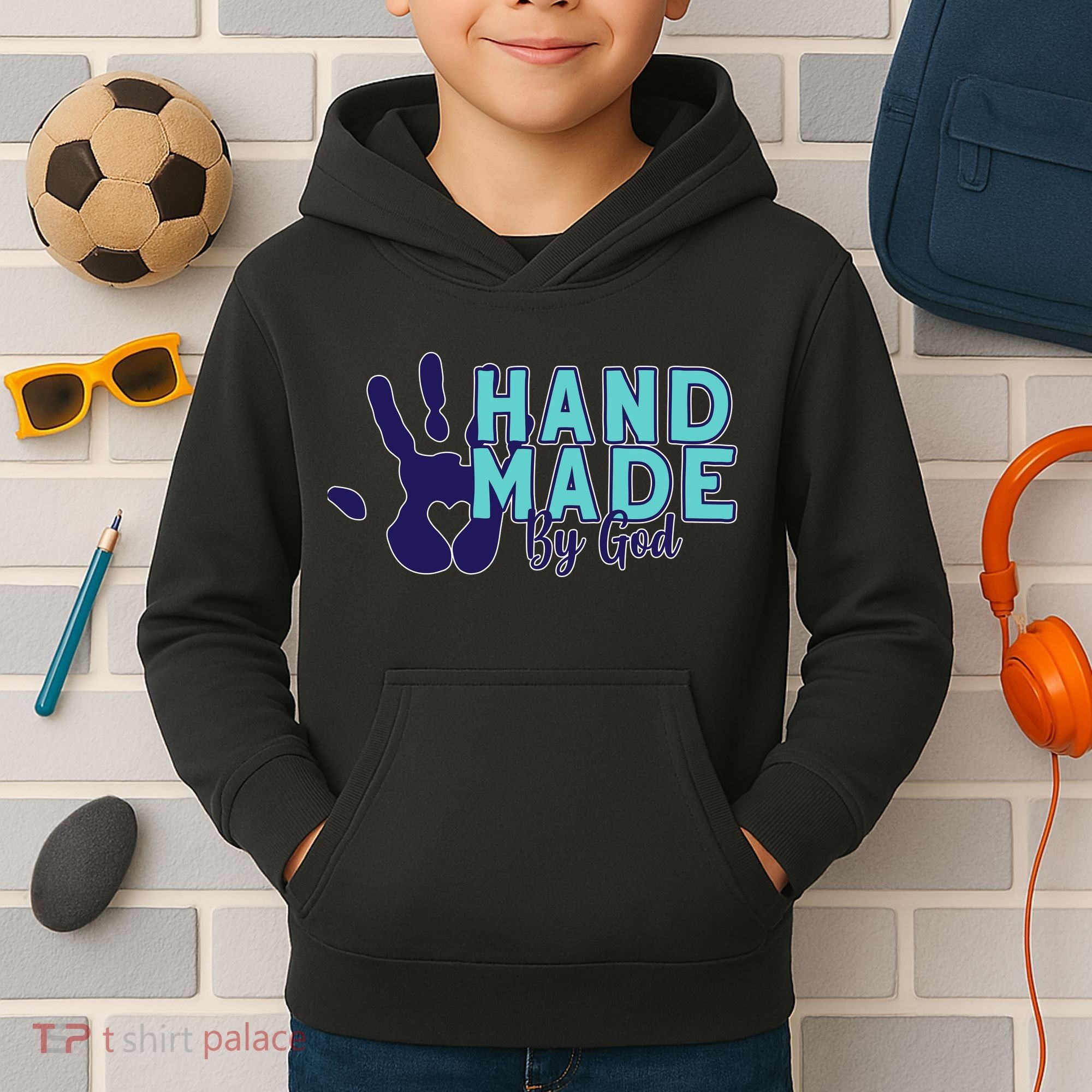 Hand Made God Kids Hoodie
