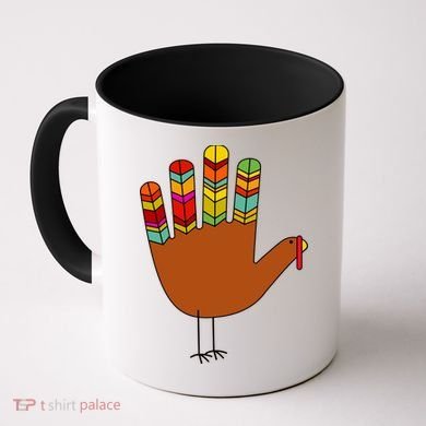 Hand Turkey Thanksgiving Day Coffee Mug