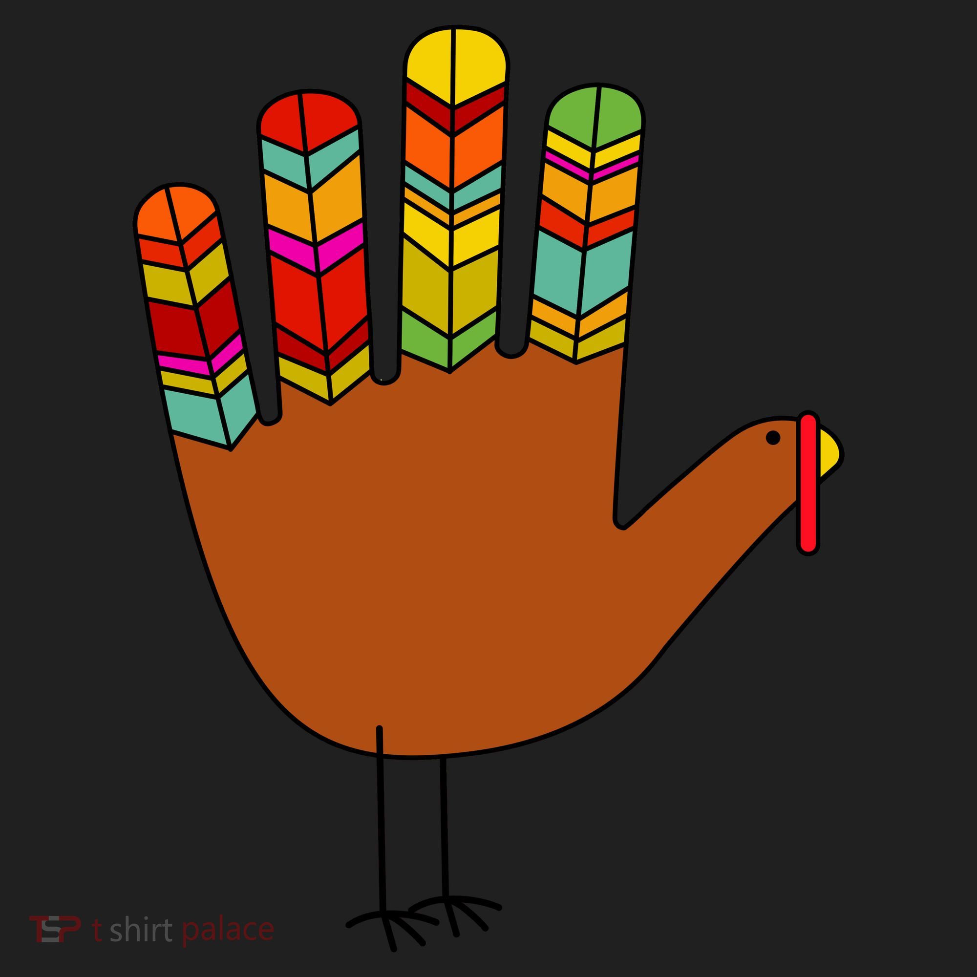 Hand Turkey Thanksgiving Day Beanie