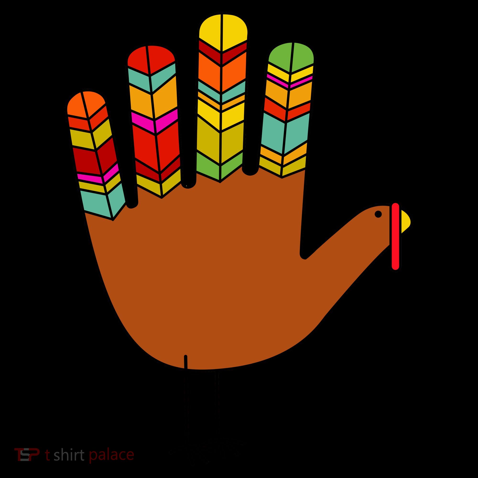 Hand Turkey Thanksgiving Day Women's Tank Top