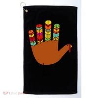 Hand Turkey Thanksgiving Day Golf Towel thumb 0