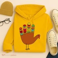 Hand Turkey Thanksgiving Day Hoodie thumb 4
