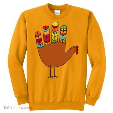 Hand Turkey Thanksgiving Day Sweatshirt