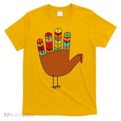 Hand Turkey Thanksgiving Day T-Shirt