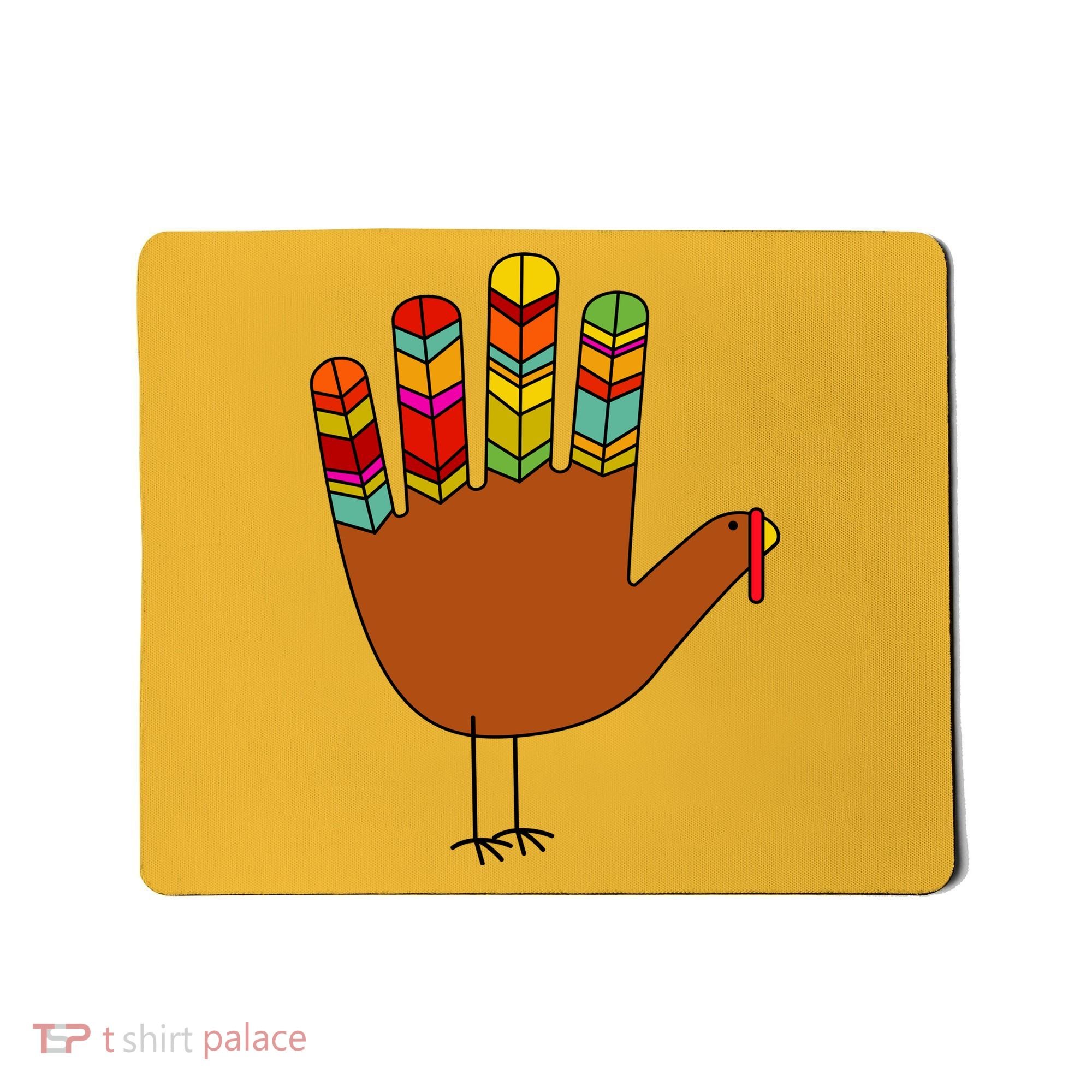 Hand Turkey Thanksgiving Day Mousepad