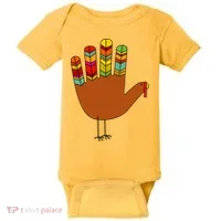 Hand Turkey Thanksgiving Day Baby Bodysuit thumb 0