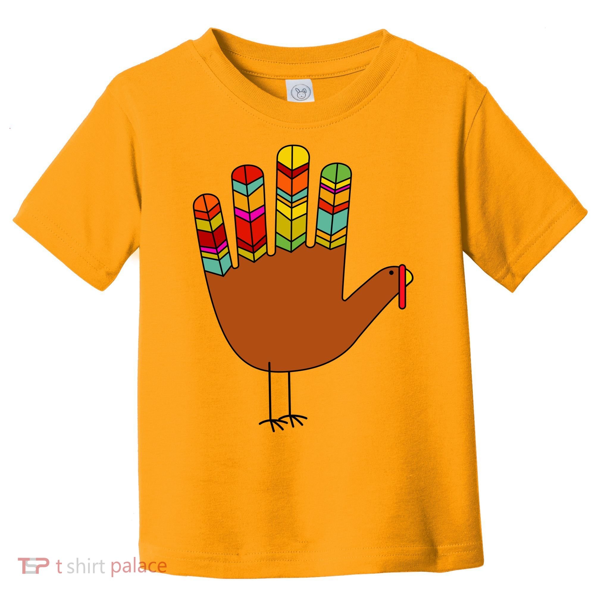 Hand Turkey Thanksgiving Day Toddler T-Shirt