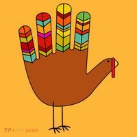 Hand Turkey Thanksgiving Day Kids Hoodie thumb 2