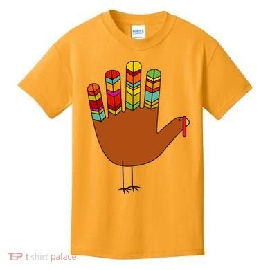 Hand Turkey Thanksgiving Day Kids T-Shirt
