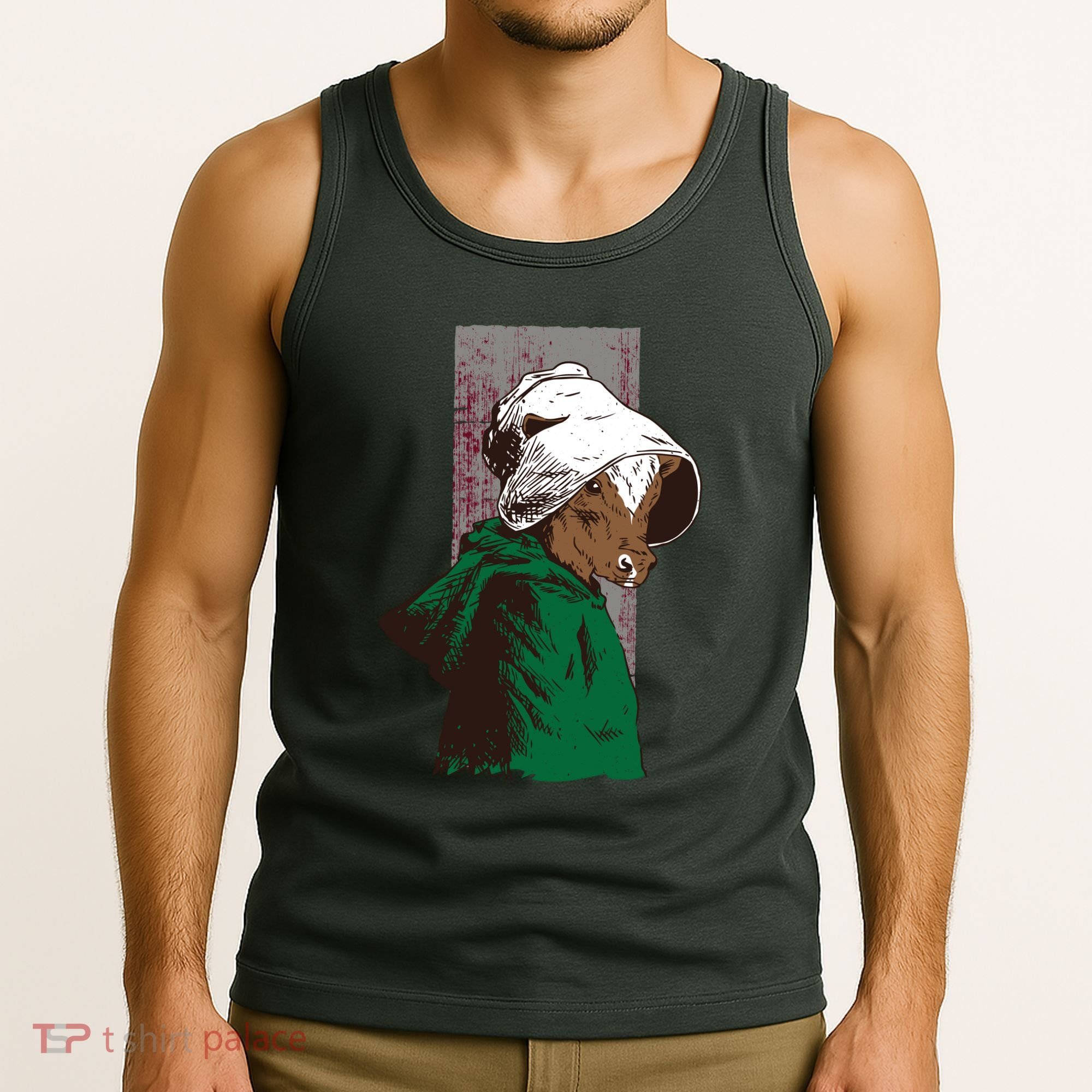 Handmaid Cow Parody Tank Top