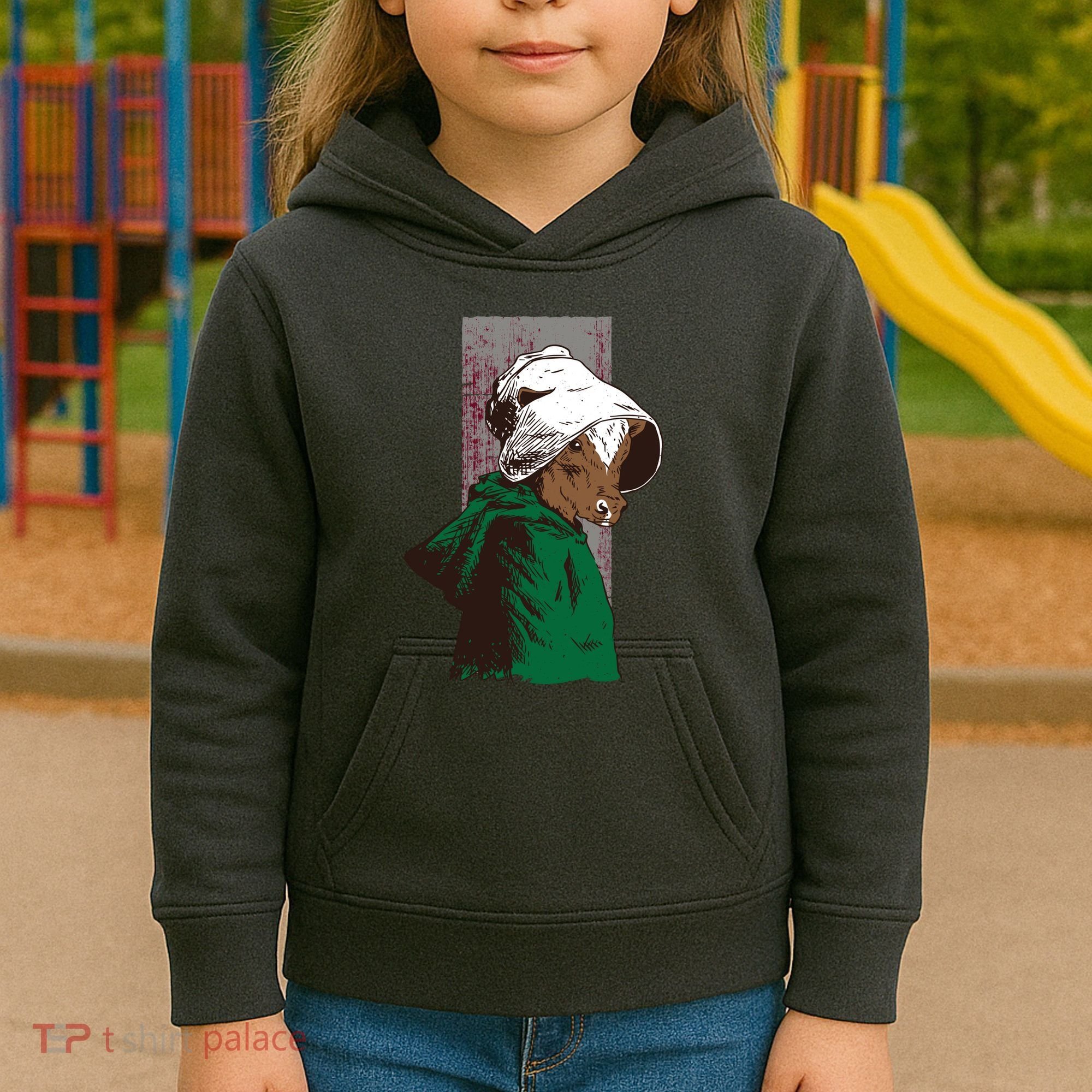 Handmaid Cow Parody Kids Hoodie