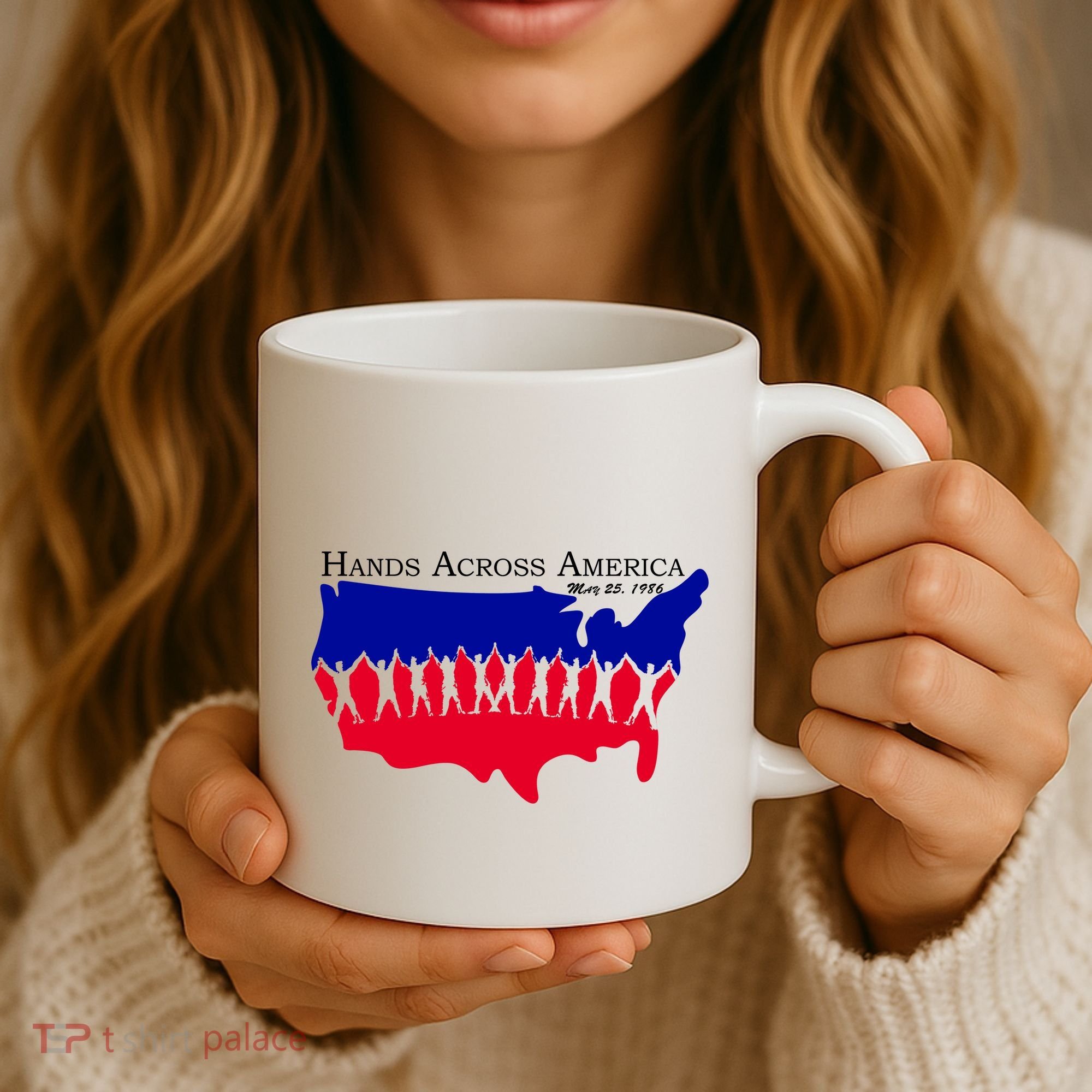 Hands Across America Stand Together Coffee Mug