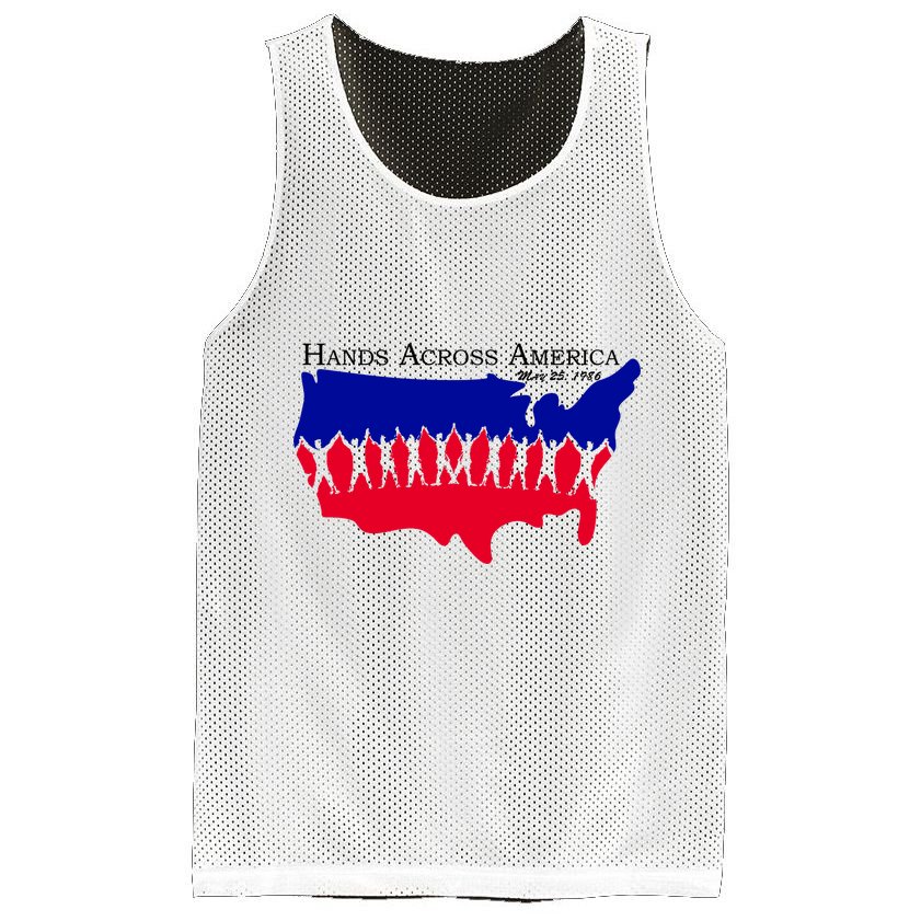 Hands Across America Stand Together Mesh Reversible Basketball Jersey Tank