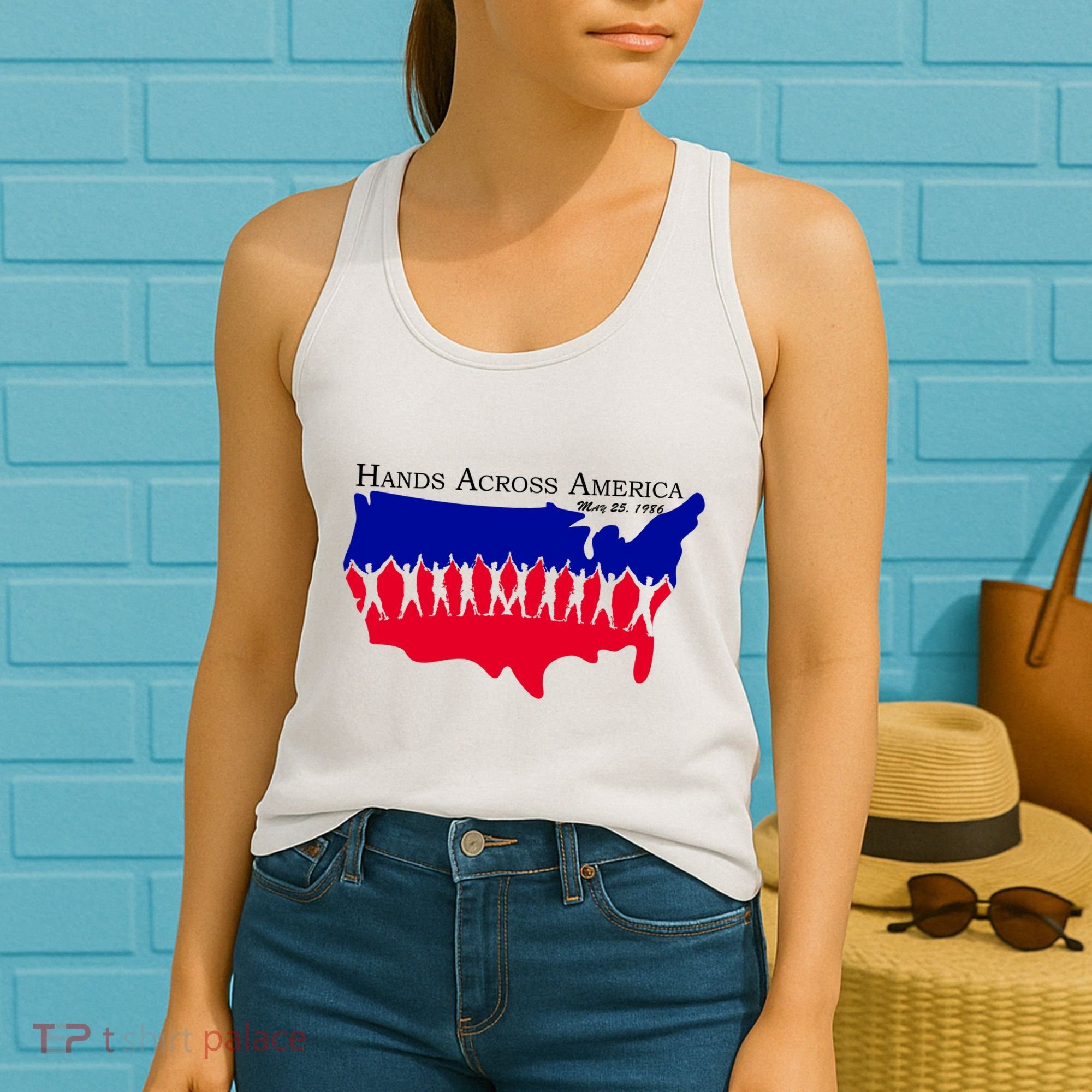 Hands Across America Stand Together Women's Tank Top
