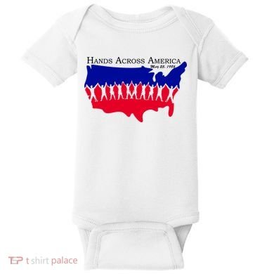 Hands Across America Stand Together Baby Bodysuit