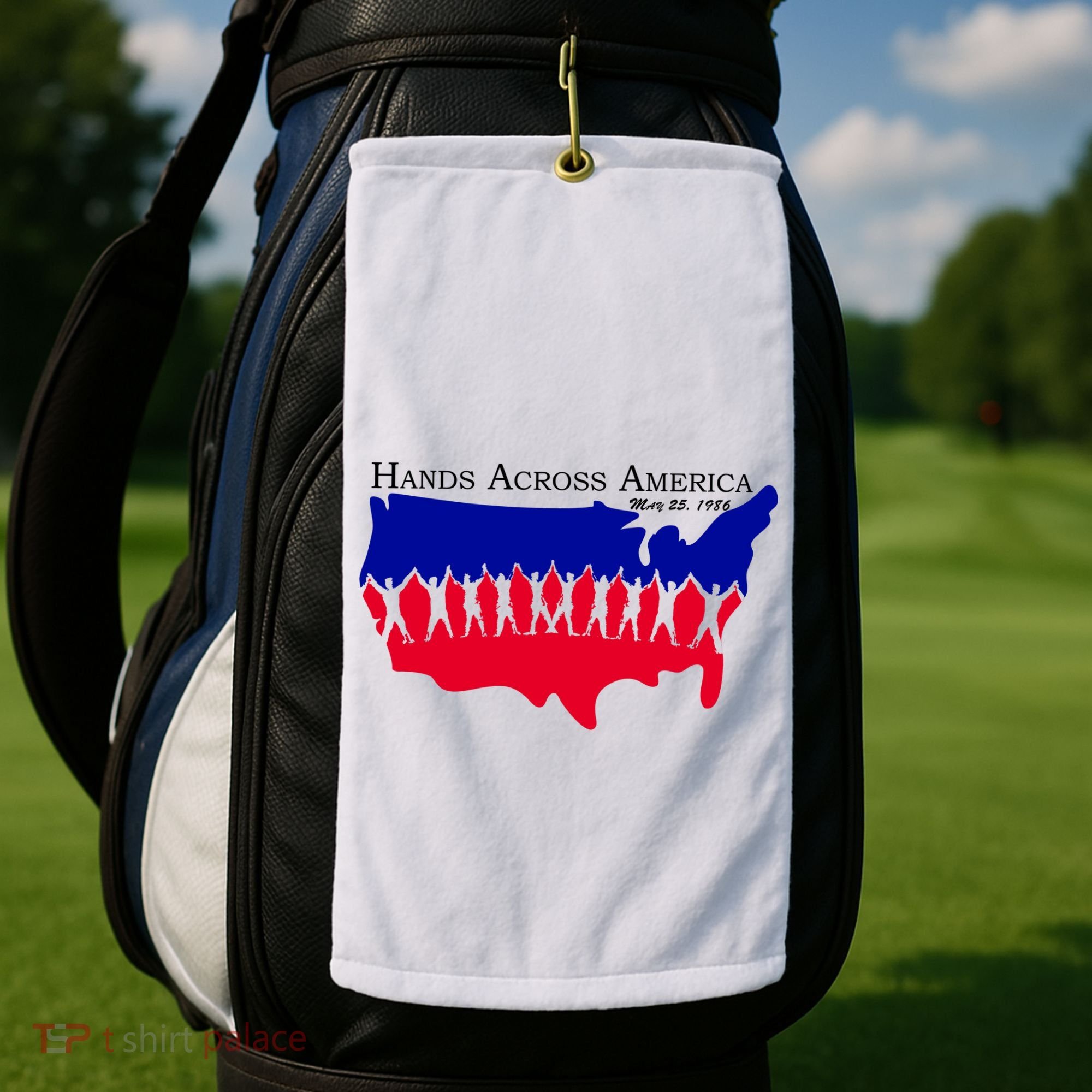 Hands Across America Stand Together Golf Towel
