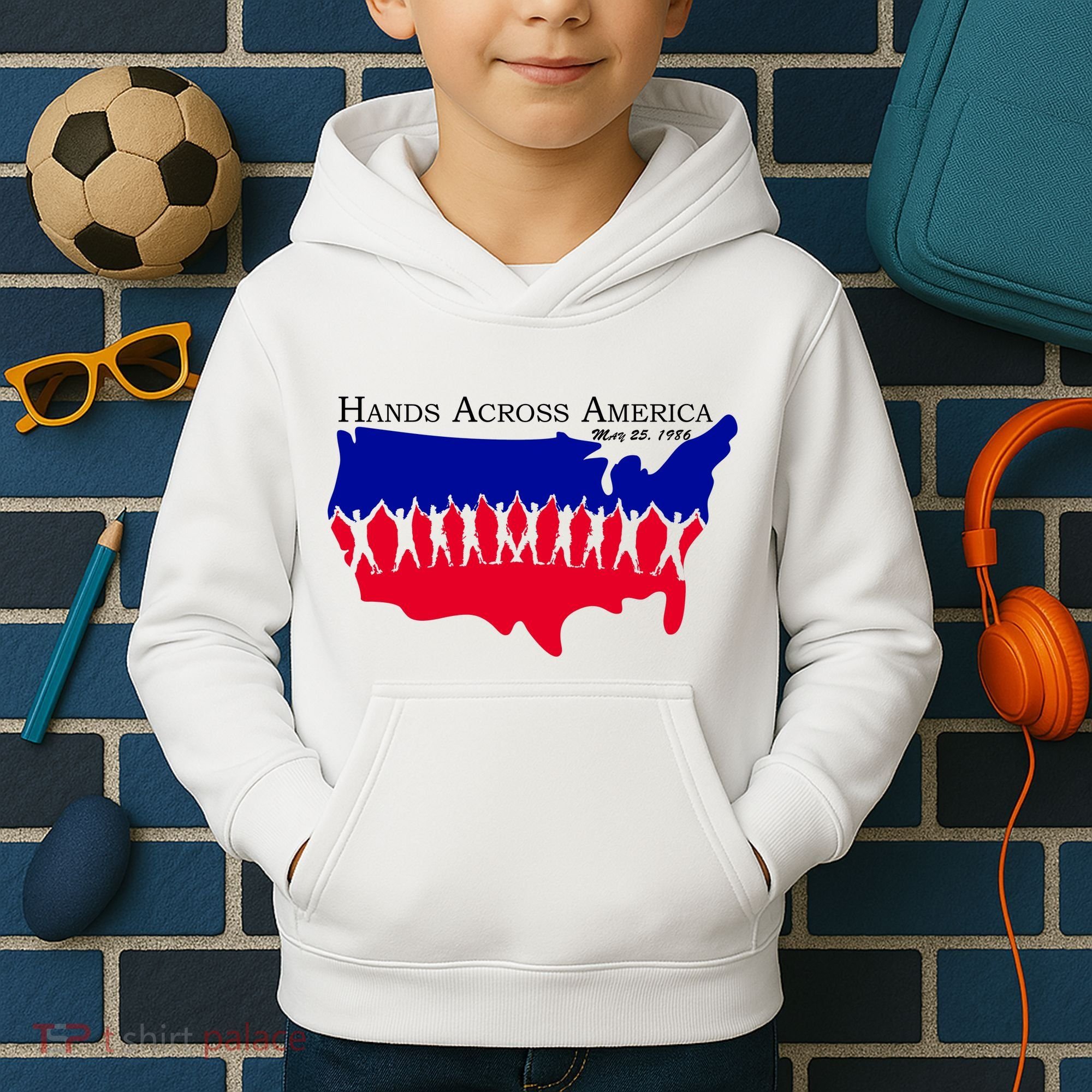 Hands Across America Stand Together Kids Hoodie