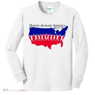 Hands Across America Stand Together Kids Long Sleeve Shirt