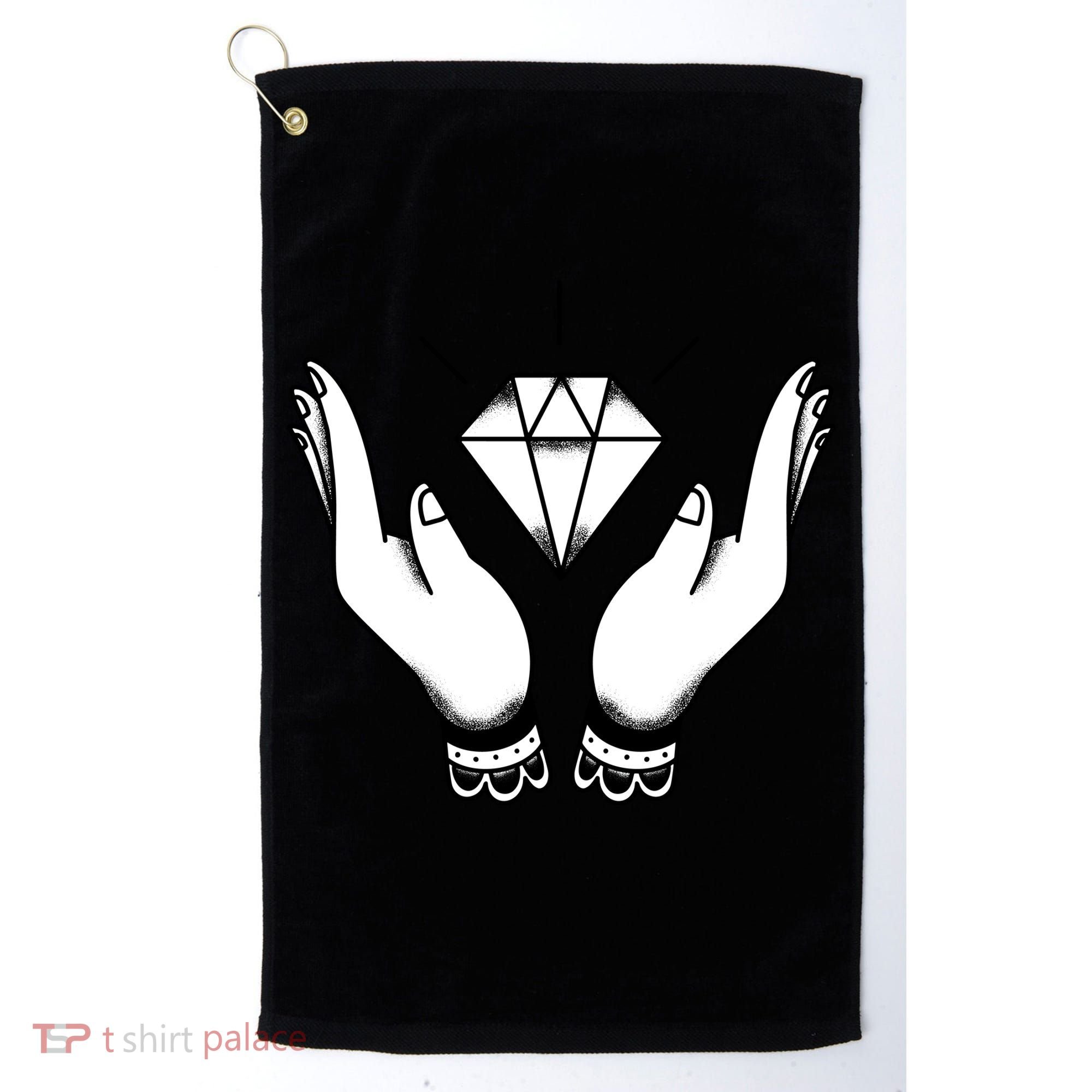 Hands Diamond Golf Towel