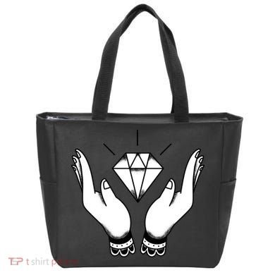 Hands Diamond Tote Bag