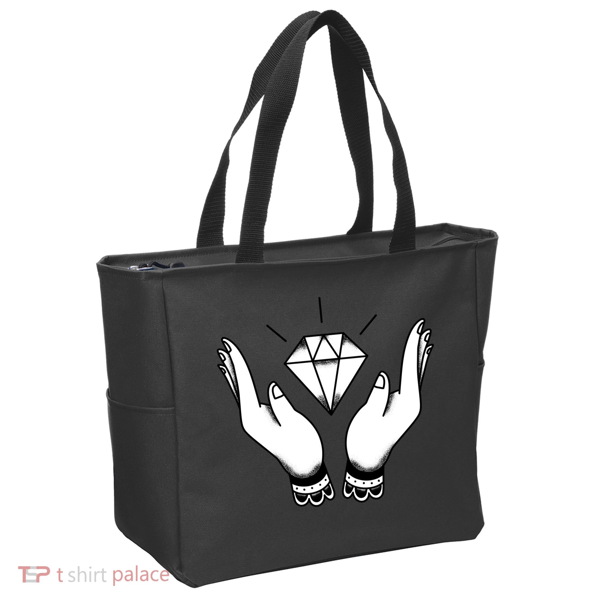 Hands Diamond Tote Bag