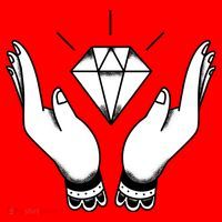 Hands Diamond Santa Hat thumb 1
