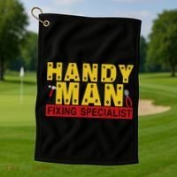 Handy Man Fixing Specialist Golf Towel thumb 1