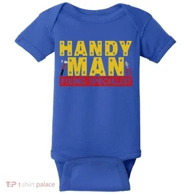 Handy Man Fixing Specialist Baby Bodysuit