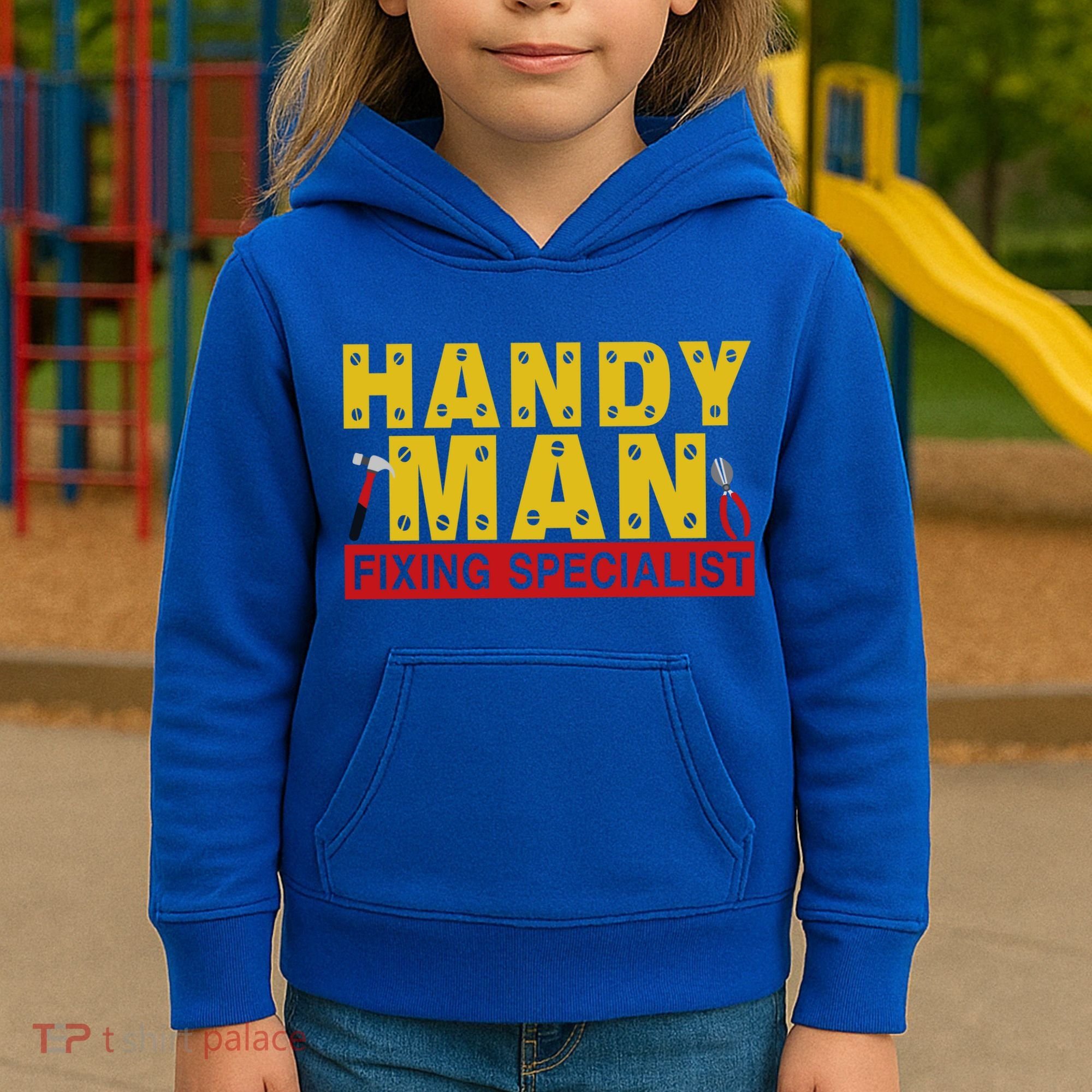 Handy Man Fixing Specialist Kids Hoodie